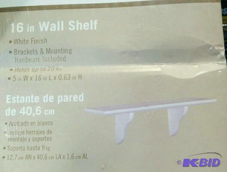 16 inch wall shelf