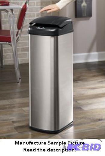 Brushed Finish Trash Bin - Made of brushed st...