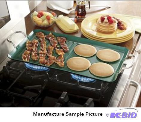 Ceramic-Coated Double Burner GrillGriddle - ...