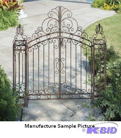 Manor House Garden Gate - Scrolled metal with...