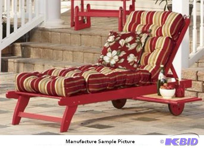Chaise Lounge Chair - Red Expertly crafted to...
