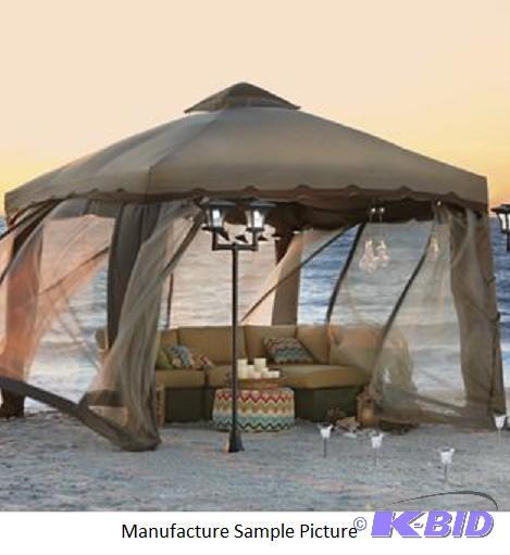 Two Tone Gazebo with Screen - Let your outdoo...