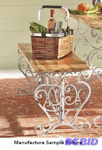 Chelsea Manor Scrolled Bench -&nbspRustic el...