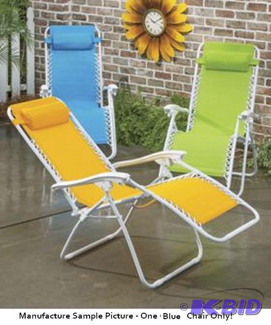 Portable Zero Gravity Lounge Chair - Blue - T...