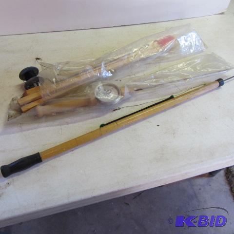 lot 132 image: Ice Fishing Tipup, Poles, Reel