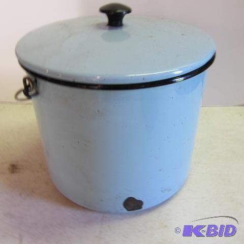 lot 156 image: Blue Enamel Kettle