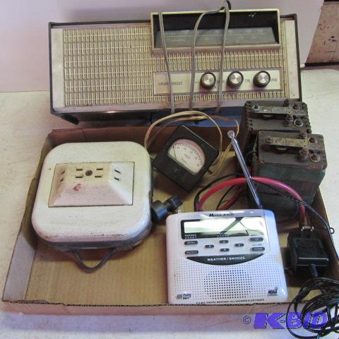 lot 159 image: Table Radio, Cord Reel