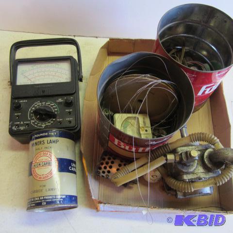 lot 166 image: Ohm Meter, Miners Lamp