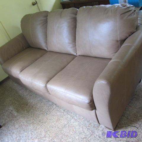 lot 233 image: Leather Sofa