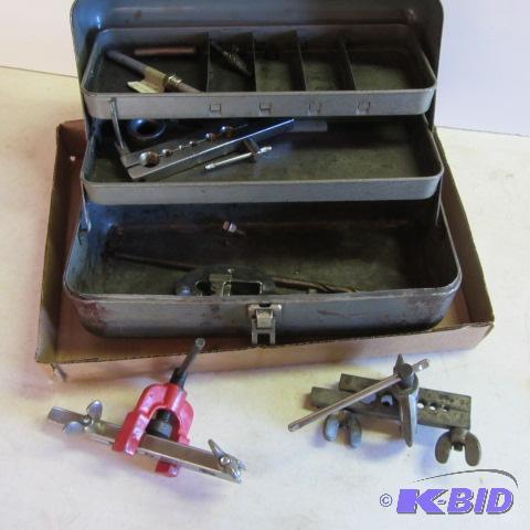 lot 44 image: Flaring, Pipe Cutter, Toolbox
