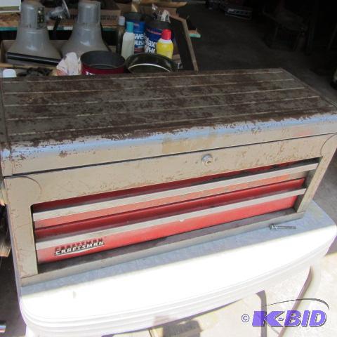 lot 61 image: Craftsman Toolbox, Tools