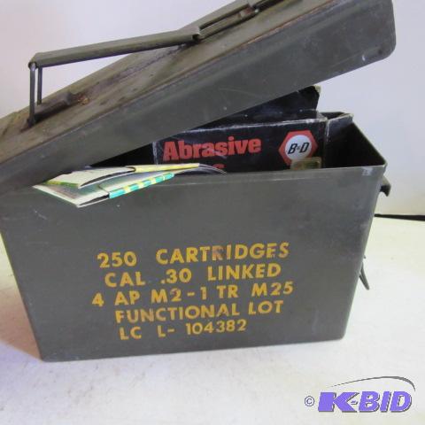 lot 99 image: Ammo Box, Sanding, Grinding