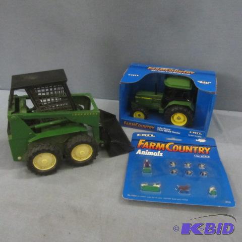 lot 124 image: JD Tractor & Skidloader