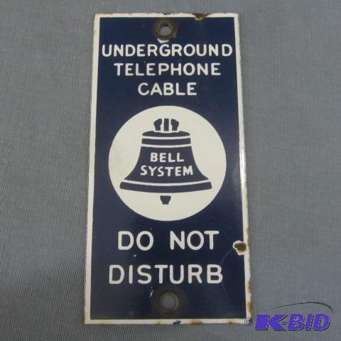 lot 151 image: Porcelain Bell Sign