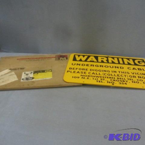 lot 152 image: Underground Cable Warning Signs