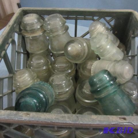 lot 160 image: Glass Insulators