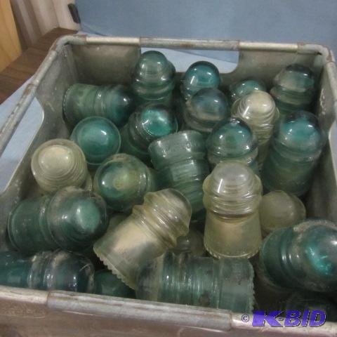 lot 161 image: Glass Insulators