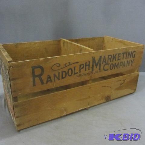 lot 189 image: Wooden Double Crate
