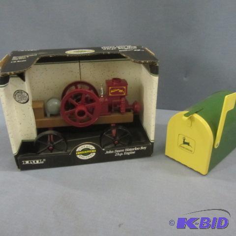 lot 19 image: John Deere Engine, Mailbox