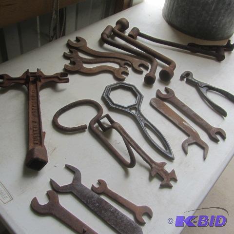 lot 197 image: Wrenches, Hay Hooks, Fuller