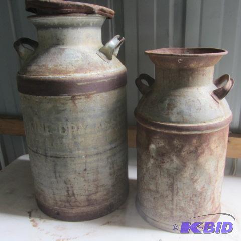 lot 202 image: Vintage Milk Cans