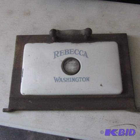 lot 206 image: Cast Iron Stove Oven Door