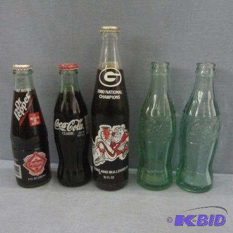 lot 36 image: Coca-Cola, Dr. Pepper Bottles