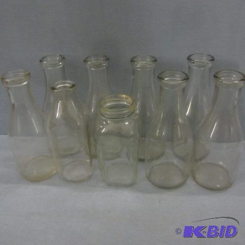 lot 75 image: Vintage Milk Bottles