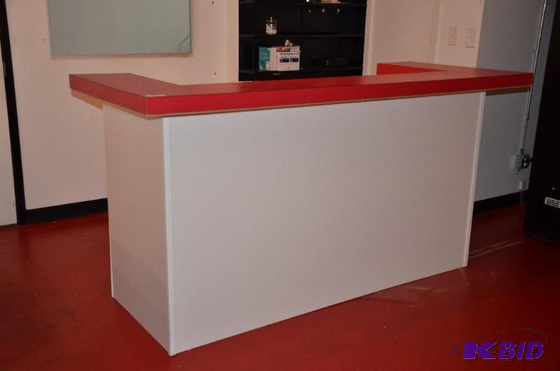 lot 16 image: Receptionist Counter with built in drawers an...