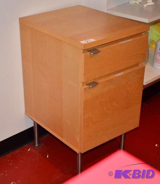 lot 21 image: Heavy Duty Wood File cabinet 16" x 20&qu...