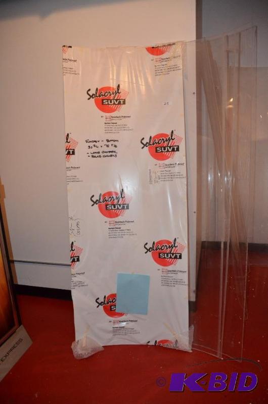 lot 28 image: 4 Acrylic Shields for tanning beds...