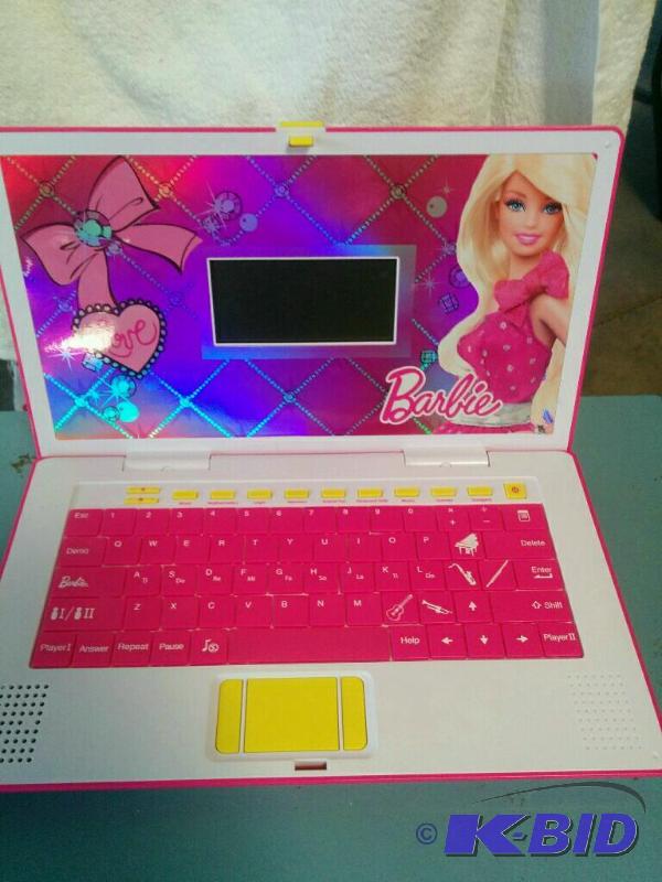 lot 10 image: Barbie Toy Laptop