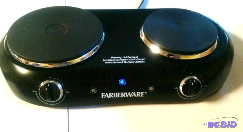 lot 18 image: Farberware Double Burner