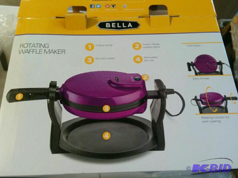 lot 24 image: Bella Rotating Waffle Maker