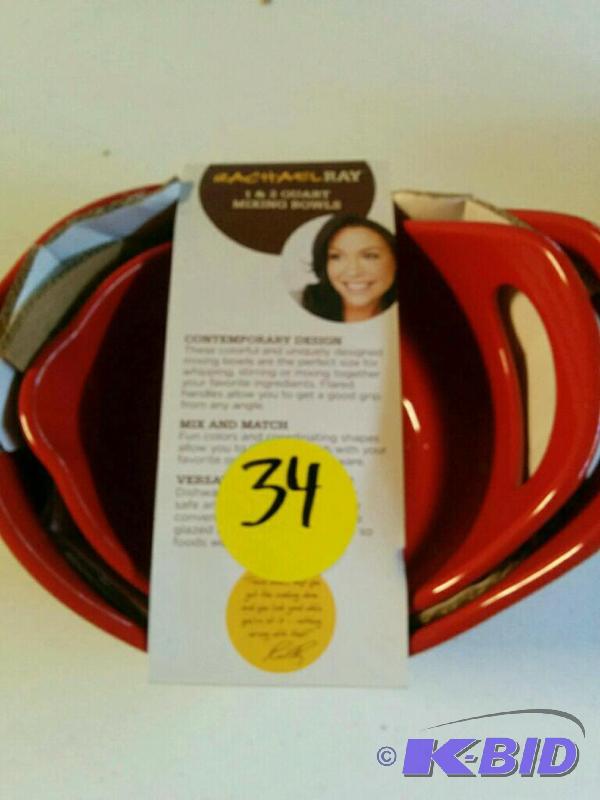 lot 34 image: Rachael Ray Mixing Bowls