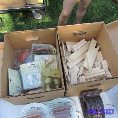 lot 120 image: Wall Shelves, Rod Ends