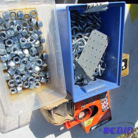 lot 156 image: Tote Full of Hardware