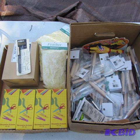 lot 230 image: Scissors, Pens, Brushes