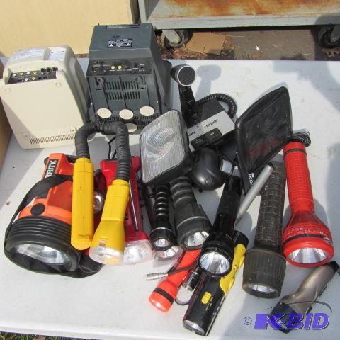 lot 255 image: Flashlights, Monitor, Microphone