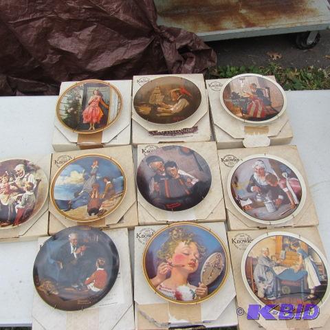lot 297 image: Norman Rockwell Plates