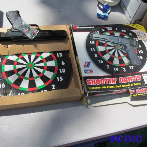 lot 77 image: Air Pistol Dart Board