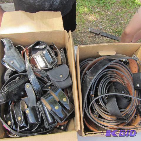 lot 83 image: Leather Belts, Holsters