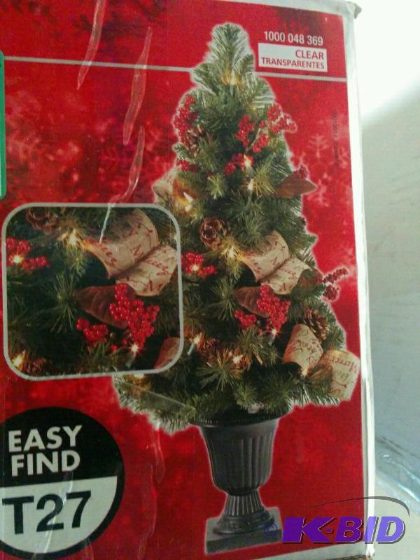 2 foot 8 inch pre-lit Christmas tree