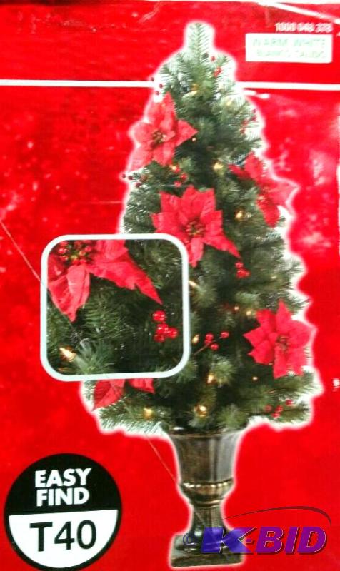 4 foot pre-lit Christmas tree
