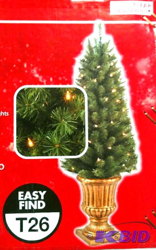 4 foot pre-lit Christmas tree
