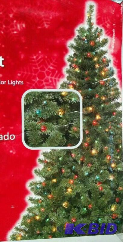 6.5 foot pre-lit Christmas tree