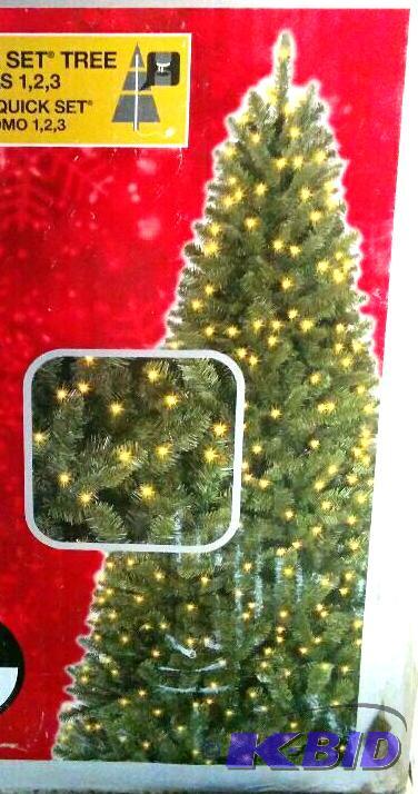 7 foot pre-lit Christmas tree