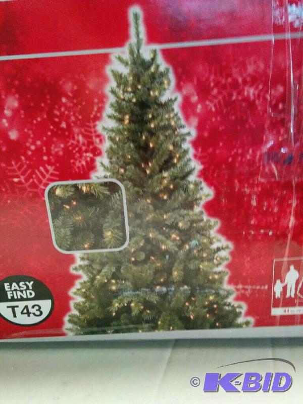 6.5 foot pre-lit Christmas tree