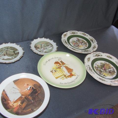 lot 157 image: Currier & Ives, Rockwell Plates