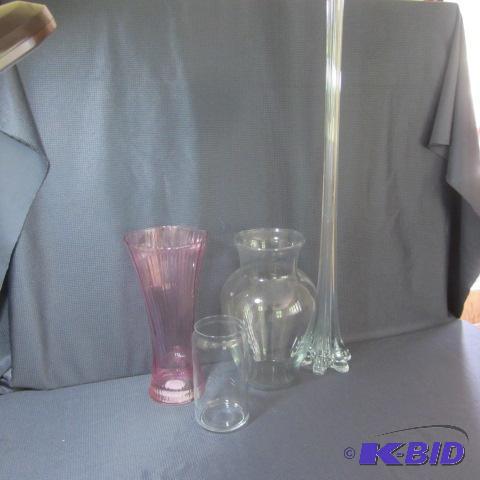 lot 159 image: Fancy Glass Vases